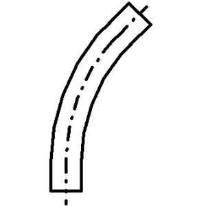 PVC Schedule 40 45° Long Radius Elbow