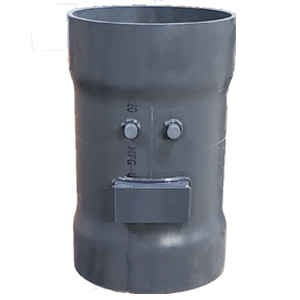 vertical backdraft damper